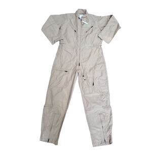 Nomex Flight Suit Flyers Coveralls Desert Tan CWU 27/P 8415-01-452-5038 48L